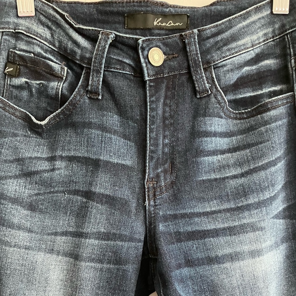 KANCAN Estilo Mid Rise Dark Wash Skinny Jeans Size 25 - Picture 3 of 10